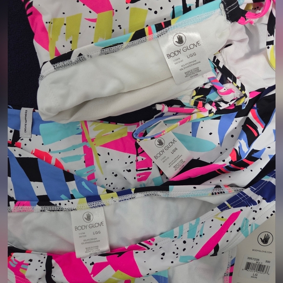 Body Glove Groovy 80s Style Bikini Set Large - Picture 3 of 3